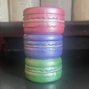 Viral Pink Purple & Green Macaroon Candle 🕯️